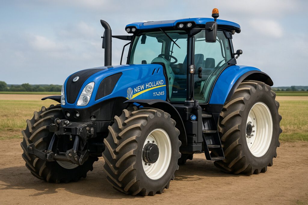 New Holland T7.245 steht auf dem Feld